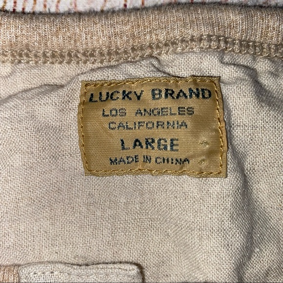 Lucky brand men’s Henley long sleeve shirt large - Picture 4 of 9